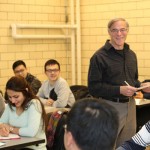 Randy Sinukoff, a Senior Associate at Stantec Consulting Ltd., teaching his graduate level course, CHE1431H Environmental Auditing.