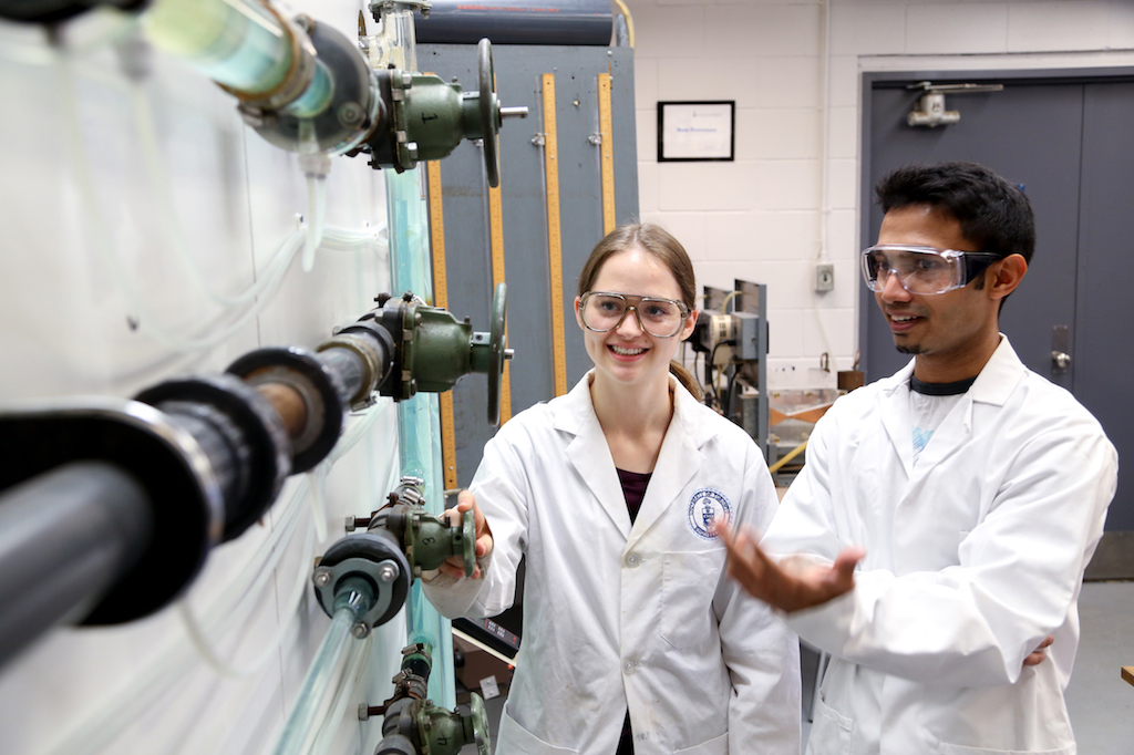 Students in a lab