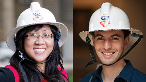 Engineering Society presidents Teresa Nguyen and Ernesto Diaz Lozano Patiño