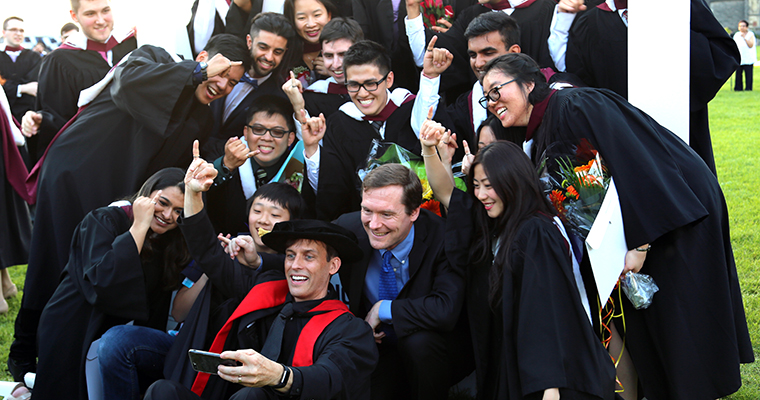 A group of U of T Engineering graduates at convocation