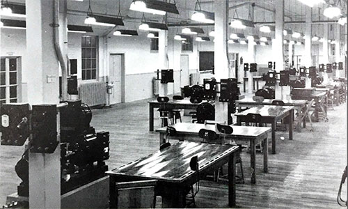 In a building that was originally part of the Ajax wartime shell filling plant, the University of Toronto had its Electrical Lab.